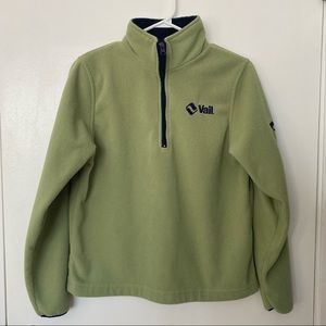 Woodlake Green Half Zip Fleece Jacket